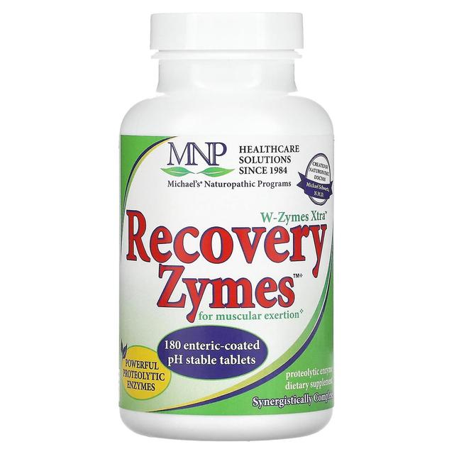 Michael's Naturopathic, W-Zymes Xtra, Recovery Zymes, 180 Enteric-Coated pH Stable Tablets on Productcaster.