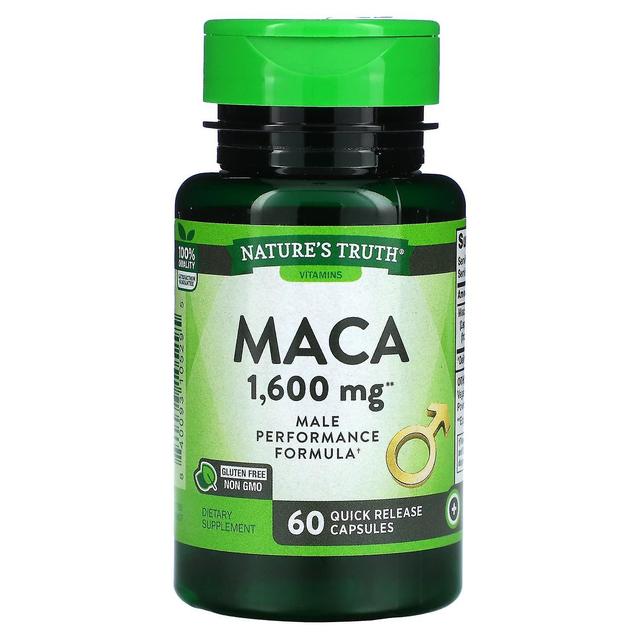 Nature's Truth Luonnon totuus, Maca, 1 600 mg, 60 pikakapselia on Productcaster.