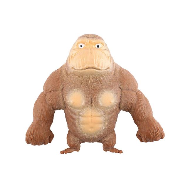 Creative New Brown Monkey Toy Tpr Stretch Gorilla Toy Squeeze Toy For Kids Adult Stress Relief,100% Brand New 15*12 on Productcaster.