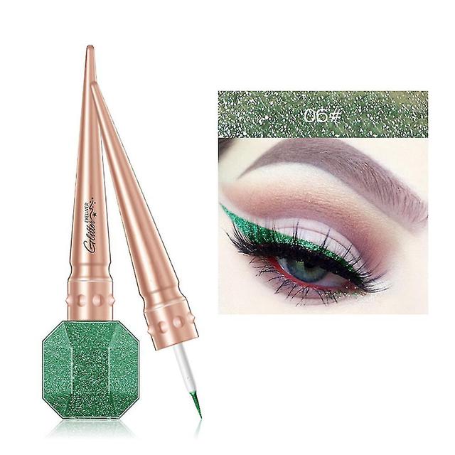 Scacv Colorful Glitter Eyeliner Long Lasting Smudge-proof Eye Liner Highlight Brighten Liquid Eye Liner 06 on Productcaster.