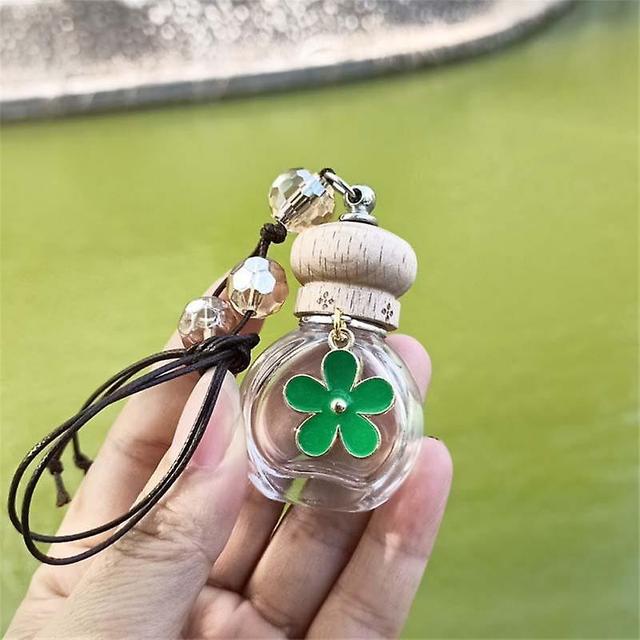 Fashionable Car Hanging Perfume Pendant Fragrance Air Freshener Empty Glass Bottle For Essential Oils Diffuser Auto Ornaments on Productcaster.