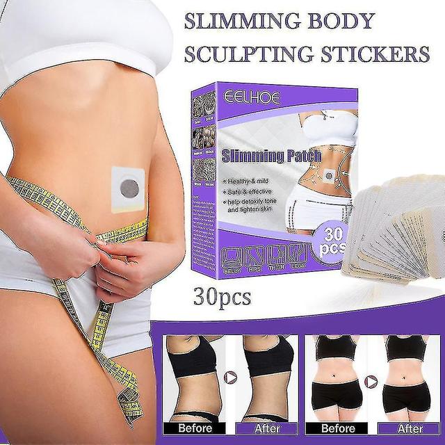 Youlaicai 30pcs Navel Sticker Slim Patch Fat Burning Losing Weight Cellulite Belly Paste on Productcaster.