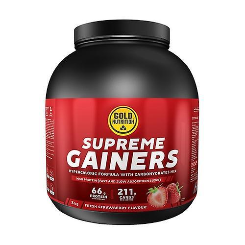 Gold Nutrition Supreme Gainers 3 kg of powder (Strawberry) on Productcaster.