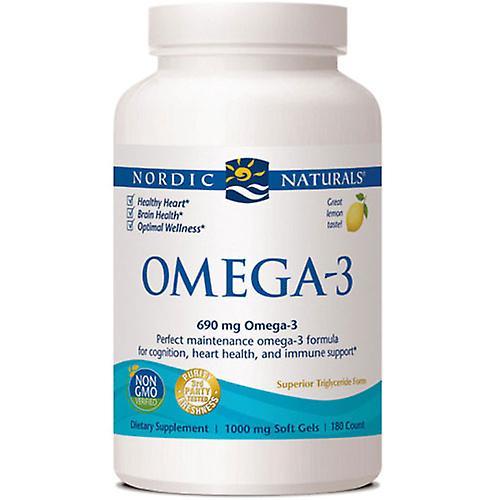 Nordic Naturals Omega-3, 1000 mg, Citrón 180 softgels (balenie po 6) on Productcaster.