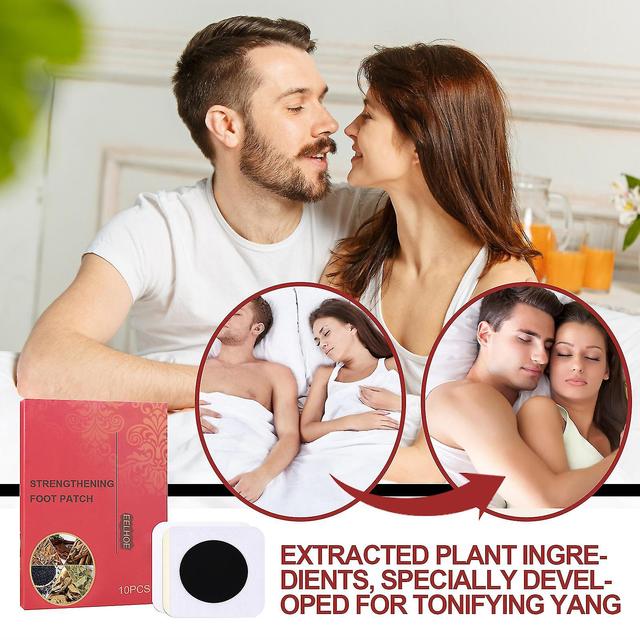 10pcs Strengthening Foot Patches For Increase Sexual Ability Male Fertilization Plant Ingredients Purify Body Feet on Productcaster.