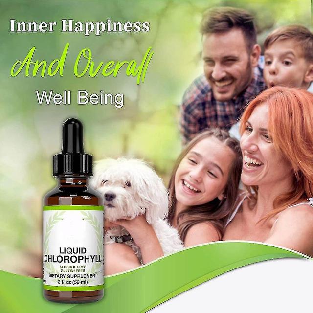 59ml Chlorophyll All-natural Extract Liquid Drops Water Soluble Mintflavour on Productcaster.