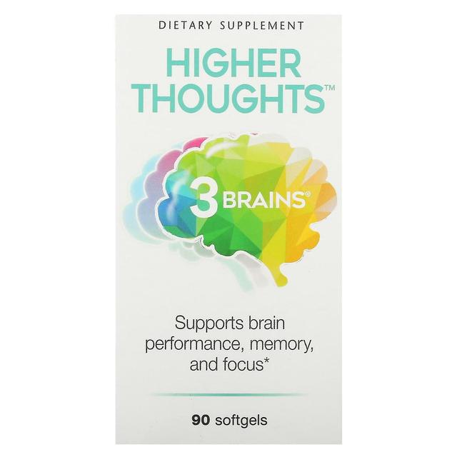 Natural Factors, 3 Brains, Higher Thoughts, 90 Softgels on Productcaster.