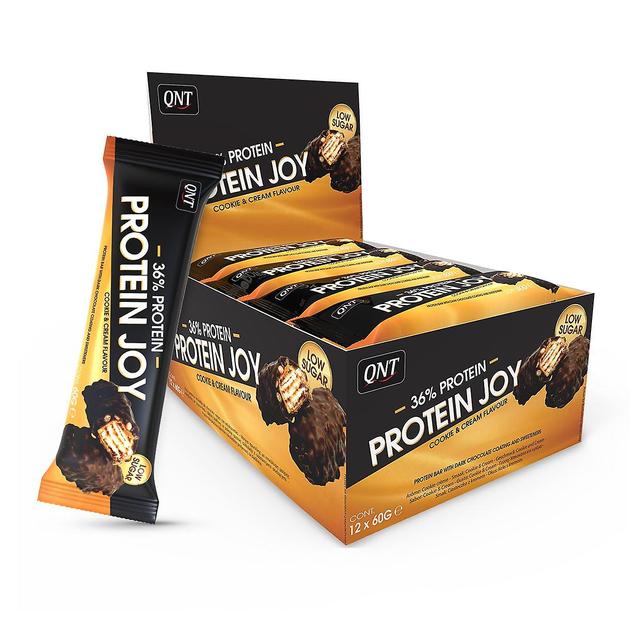 QNT Protein Joy Bars Suikerarm 2.2g Pack Van 12 (60g) on Productcaster.