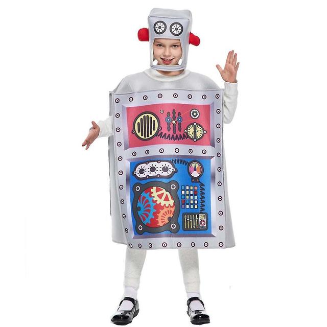 Robot Cosplay Costume Set For Children Festival Theme Party Wearing Halloween Stage Performance Clothing One size fits all on Productcaster.