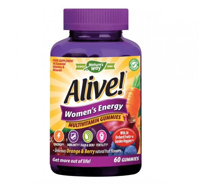 Nature's way alive! women's energy multivitamin gummies 60's on Productcaster.