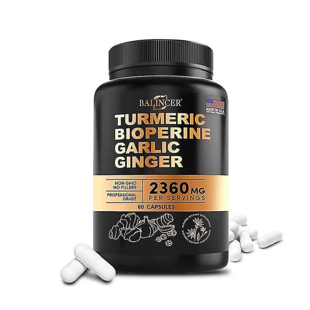 Vorallme Turmeric And Black Pepper Extract - Easily Absorbed - Joint Support, Pain Relief, Suitable For Men And Women 60 count-1 bottle on Productcaster.