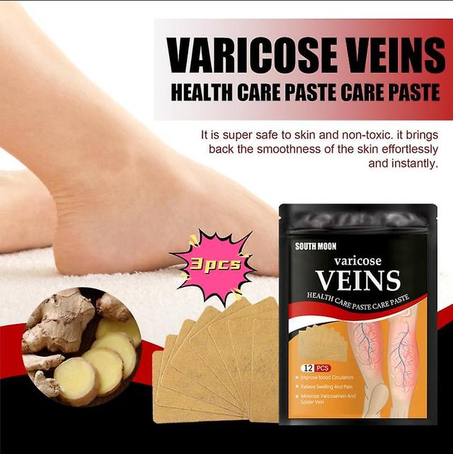 South Moon Vein Health Patch Relieves varicose vein blockage and raised cold compress vein health patch in the feet Massage Oil1PCS) 3PCS on Productcaster.