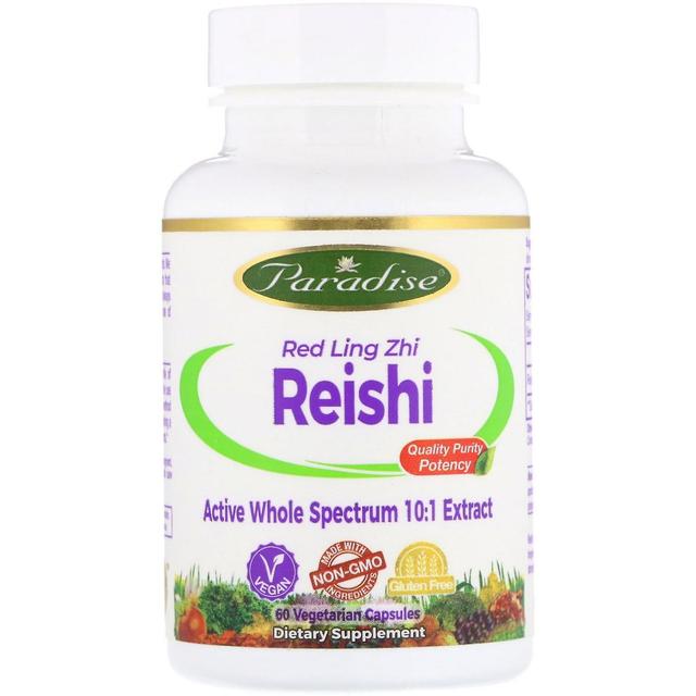 Paradise Herbs Paradise Kruiden, Reishi, Red Ling Zhi, 60 vegetarische capsules on Productcaster.