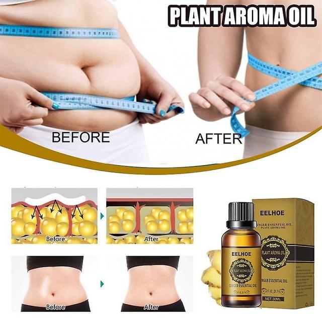 Qian Ginger Slimming Oil Drenaż limfatyczny Anti Aging Roślinny Olejek eteryczny promują metabolizm Olejki do masażu całego ciała Slim 10ml on Productcaster.