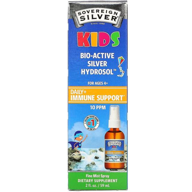 Sovereign Silver, Kinder Bio-Active Silver Hydrosol, Daily Immune Support Spray, Alter 4+, 10 PPM, 2 fl on Productcaster.