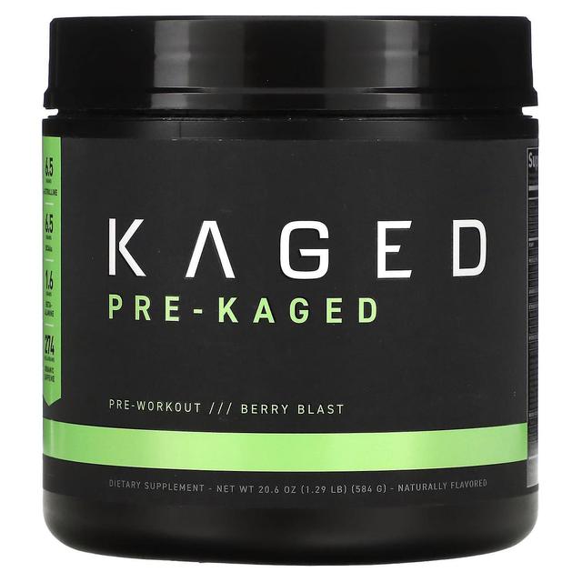 Kaged, PRE-KAGED, Pre-Workout, Berry Blast, 1.29 lb (584 g) on Productcaster.