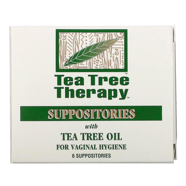 Tea Tree Therapy, Suppositories with Tea Tree Oil for Vaginal Hygiene, 6 Suppositories on Productcaster.