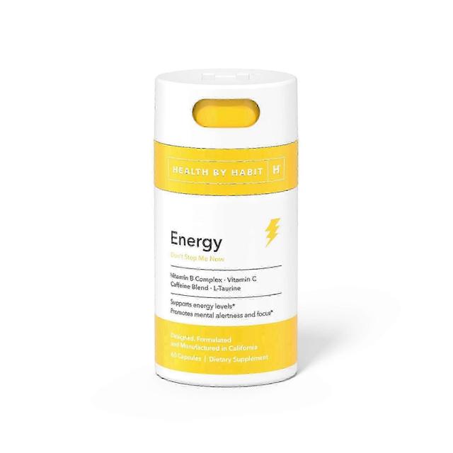 Health by habit energy supplement, vitamins b1, b2, b6, b12, capsules, 60 ea on Productcaster.