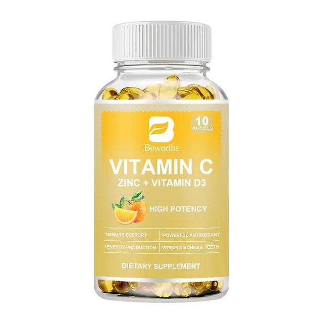 Eccpp Vitamin C Plus Zinc & Vitamin D3 Strong Antioxidant Collagen Booster For Immune System And Skin Health Supplements 10 pcs on Productcaster.