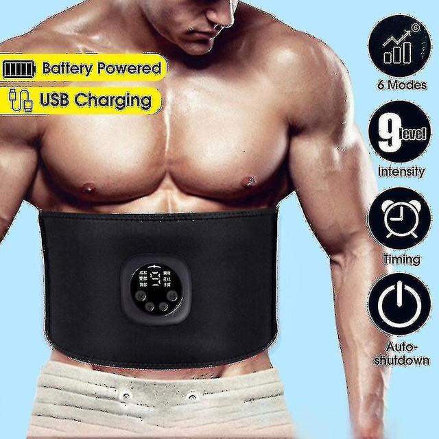 Electric Abdomen Ming Belt Abdominal Body Waist Band Muscle Stimulator Fitness Fat Burn on Productcaster.