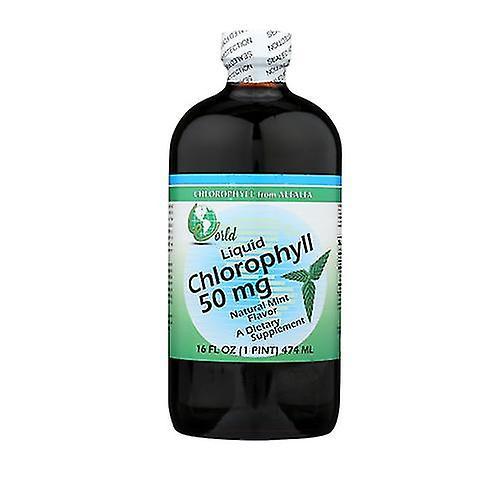 World Organics Chlorophyll, 50 mg, w/Peppermint Liquid 16 FL Oz (Pack of 3) on Productcaster.