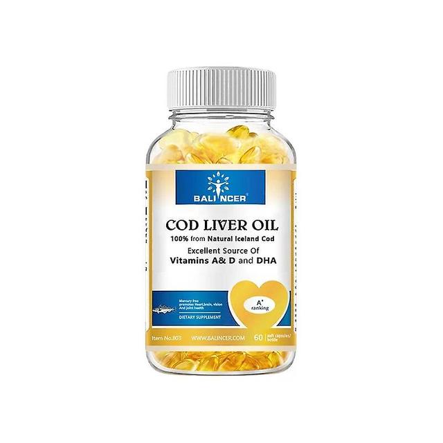 Venalisa Les capsules d’huile de foie de morue Les vitamines A et D et le DHA soutiennent le soulagement du stress, renforcent le cerveau, les os, ... on Productcaster.