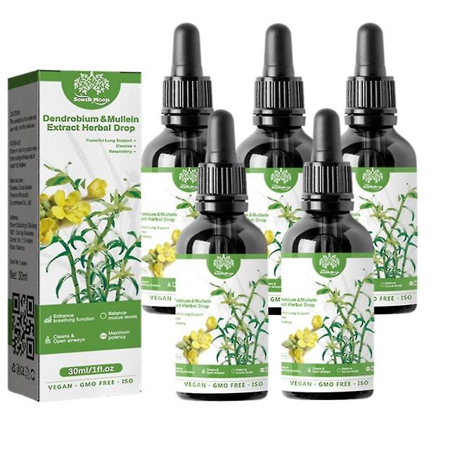 Mike Drops, Dendrobium & Mullein Extract - Powerful Lung Support, Clear Breath Dendrobium & Mullein Extract Herbal Drops, Herbal Body Care Essence on Productcaster.