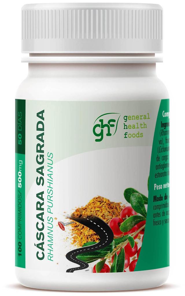 General Health Foods GHF Cascara Sagrada 500 mg 100 Tablets 70 gr on Productcaster.