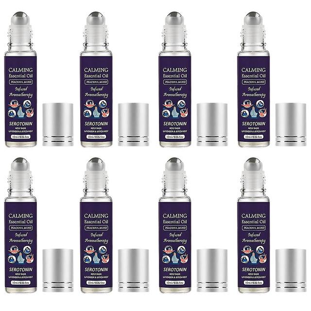 Ylhzg 8st feromon parfum, Sundazee feromon olja, naturliga roll-on feromon infunderad eterisk olja anti ångest serotonin lavendel 8Pcs on Productcaster.