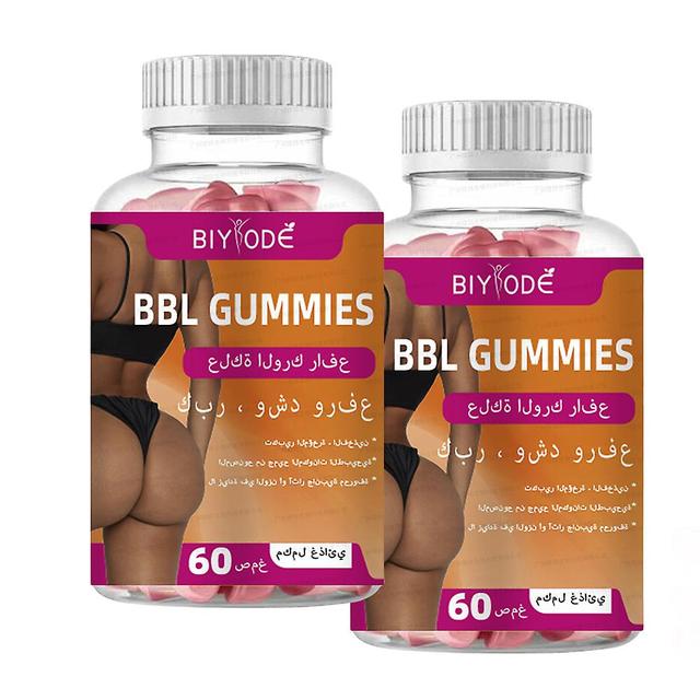 Prírodný vitamín Bbl Gummies Fat Burning Butt Booster Zväčšiť gumové medvede 2ks 2ks on Productcaster.