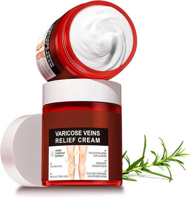 Varicose Vein Cream, Herbal Extracts Improve Blood Circulation 80g/2.82oz Leg Care Cream, Relieve Leg Phlebitis on Productcaster.