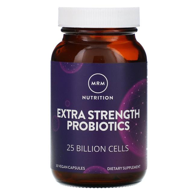 MRM, Nutrition, Extra Strength Probiotics, 25 Billion Cells, 30 Vegan Capsules on Productcaster.