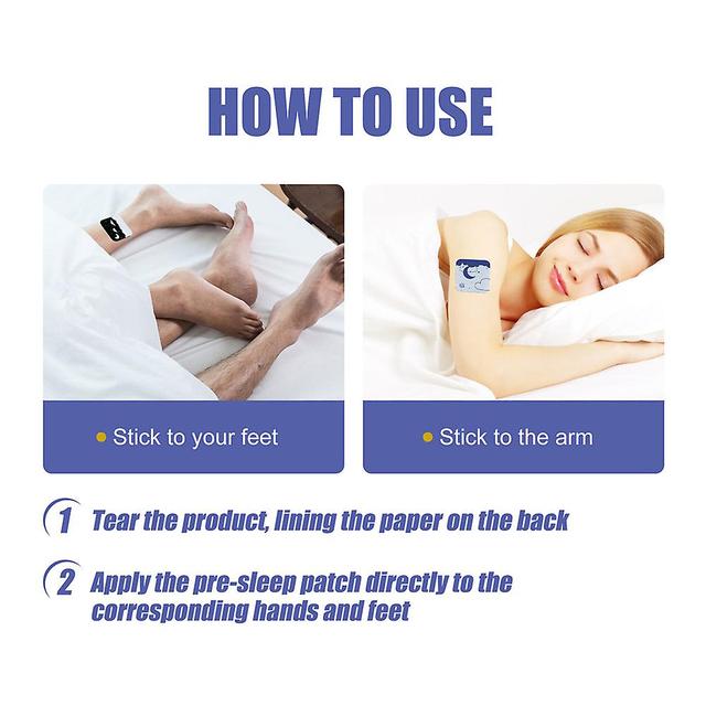 24PCS Safe Sleep Patches Natural Sleeping Improve Aid Patch Care Adults Rest 28patchbox on Productcaster.