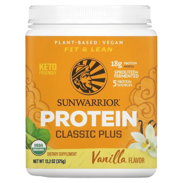 Sunwarrior, Protein Classic Plus, Pflanzlich, Vanille, 13,2 oz (375 g) on Productcaster.