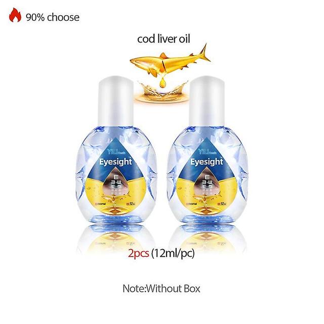 Coscelia Eyesight Improvement Cod Liver Oil Eye Drops Improve Vision Blurred Vision Treatment 12ml 2pcs o on Productcaster.