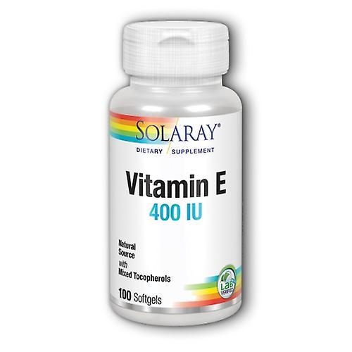 Solaray Vitamina E 400 UI, 268 mg, 100 cápsulas blandas (paquete de 1) on Productcaster.