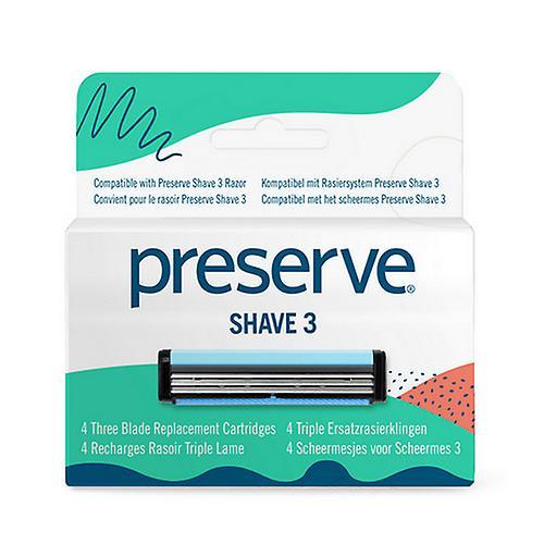 Preserve by Recycline Preservar por Recycline Shave 3 lâminas de substituição, 4 Contagem on Productcaster.