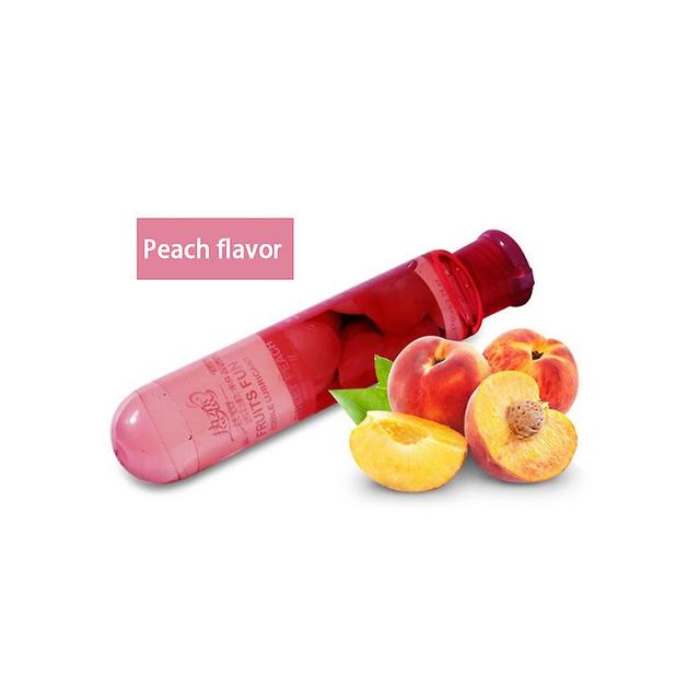 Saveur de fruits comestibles Lubrifiant pour adultes Gel lubrifiant Massage sexuel de sexe oral comestible ~ Peach Flavor on Productcaster.