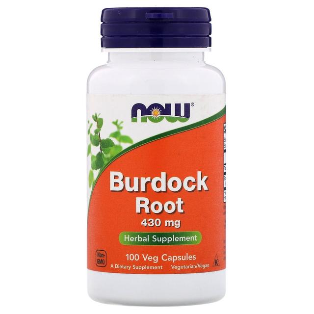 NOW Foods Nu voedingsmiddelen, Burdock Root, 430 mg, 100 Vegetarisch Capsules on Productcaster.