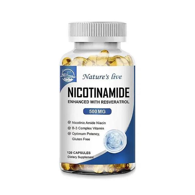 Venalisa NATURE'S LIVE Nikotinamid Resveratrol 500MG, Anti-aging NAD Supplement 120/240/480 Kapslar 120pcs on Productcaster.