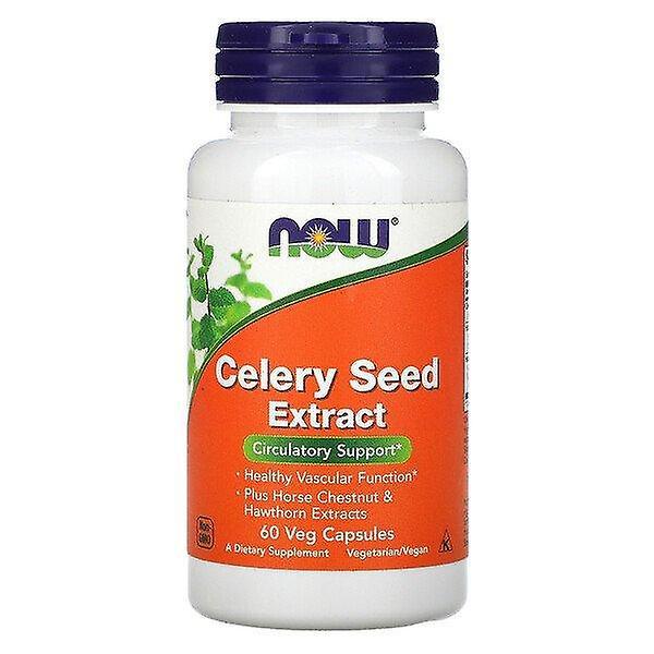 NOW Foods Nu voedingsmiddelen, celery zaad extract, 60 vegetarisch capsules on Productcaster.