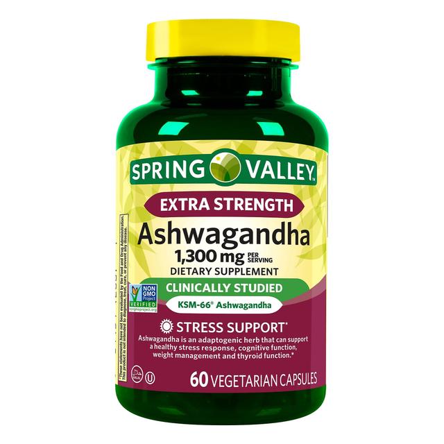 Spring valley ashwagandha radice polvere 1300 mg capsule on Productcaster.