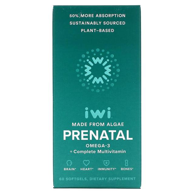 iWi, Prenatal Omega-3 + Komplett Multivitamin, 60 Softgels on Productcaster.