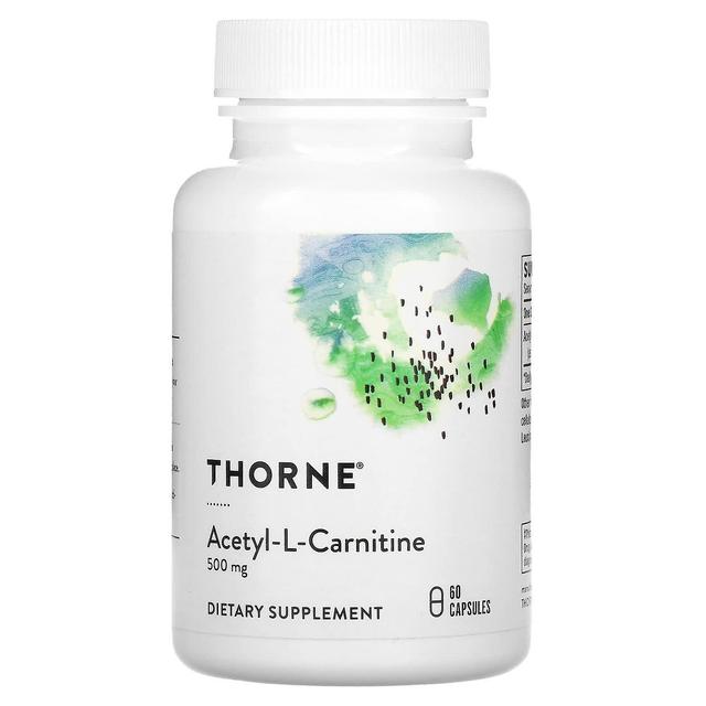 Thorne Research Thorne Forskning, Acetyl-L-carnitin, 500 mg, 60 kapsler on Productcaster.