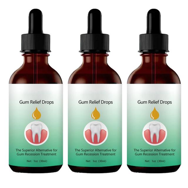 30ml Gums Repair Drops Inflammation Discomfort Reduces Teeth Liquid For Oral Caring 3PCS on Productcaster.