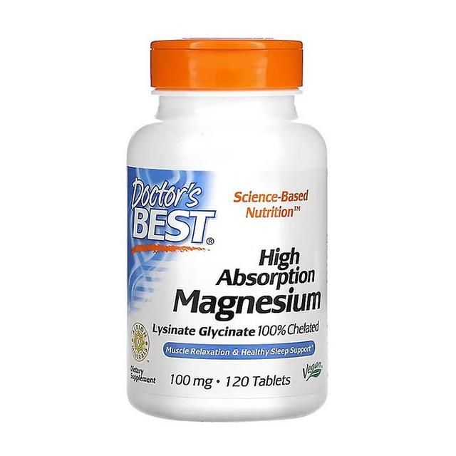 Vorallme 1 Flasche 120 Pillen Hochabsorbierende Magnesiumglycin-Tabletten Nahrungsergänzungsmittel Magnesium-Ergänzung Chelat-Magnesium-Gesundheits... on Productcaster.