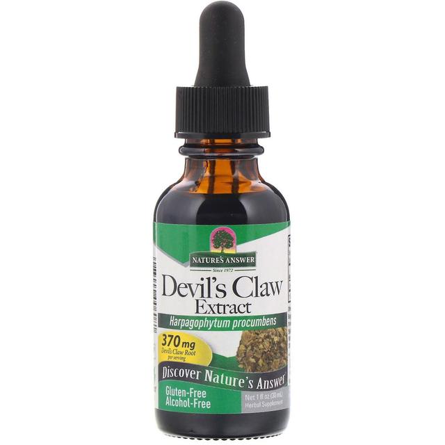 Nature's Answer, Devil's Claw Extract, Alcohol-Free, 370 mg, 1 fl oz (30 ml) on Productcaster.