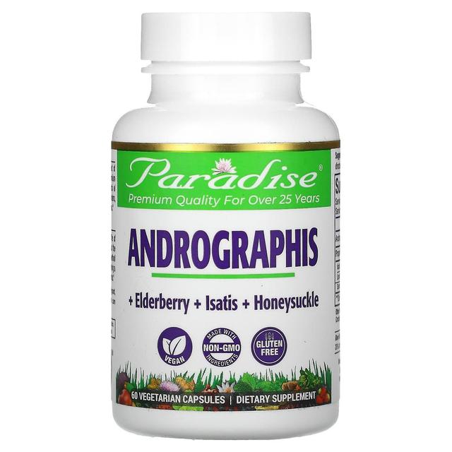 Paradise Herbs, Andrographis, 60 Vegetarian Capsules on Productcaster.