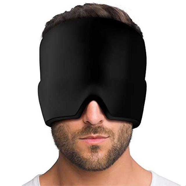 Elciaicle Gel Migraine Caps Refreshing Hat In Migraine Mask For Relief - Black Livraison gratuite on Productcaster.