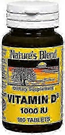 Nature's Blend Príroda ' s Blend vitamín D3, 1000 IU, tablety, 100 EA on Productcaster.